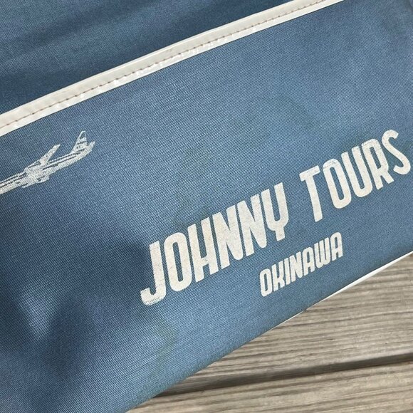 Vintage 1970's  Johnny Tours Flight Attendant Okinawa Shoulder Bag Carry-On - Picture 6 of 16